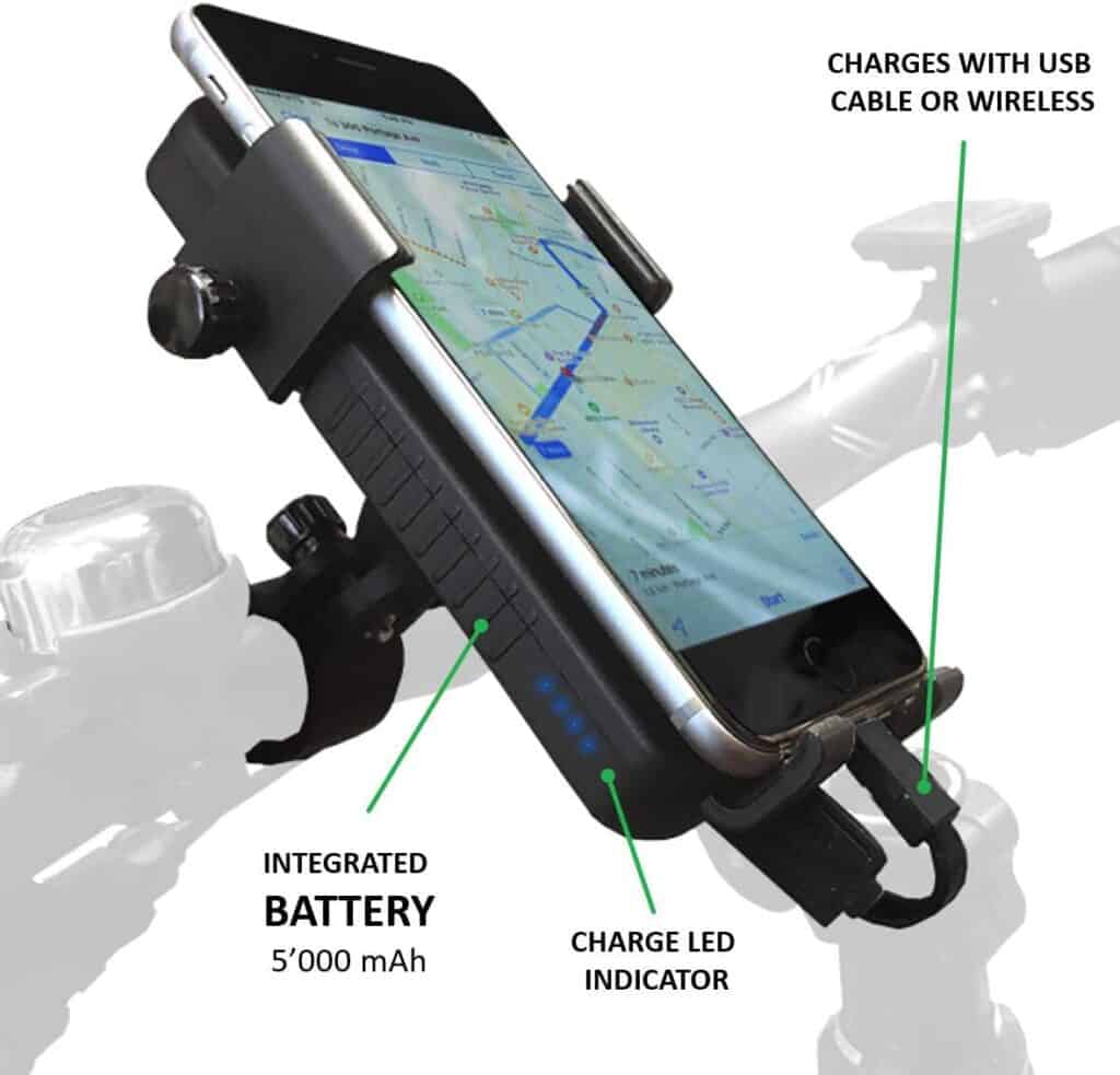 3 Smartphonehalterungen mit Powerbank für dein Fahrrad