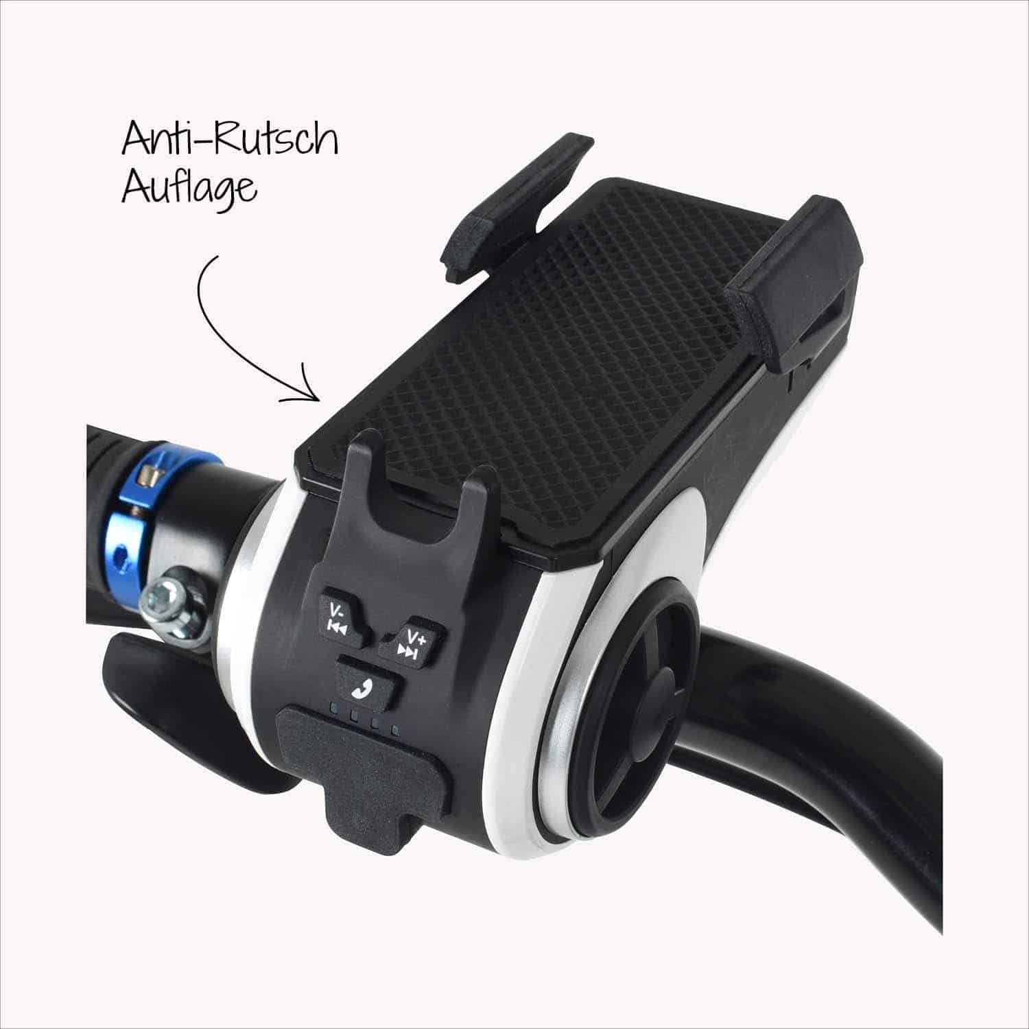 Fahrrad Handyhalterung Mit LED Licht - 3-in-1 Für Sichere Nachtfahrten