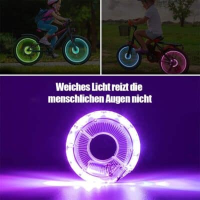 LED Speichenlichter für Kinderfahrräder